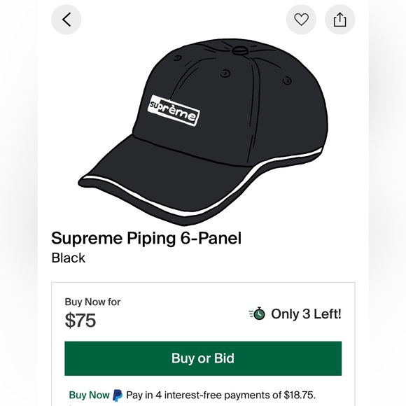 Supreme 6-panel Hat - Picture 3 of 3